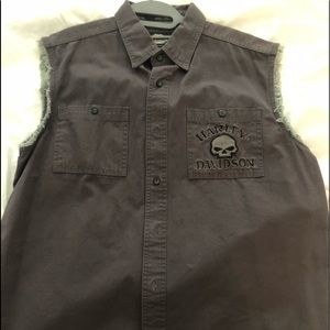 Willie G Sleeveless Shirt Harley Davidson size L